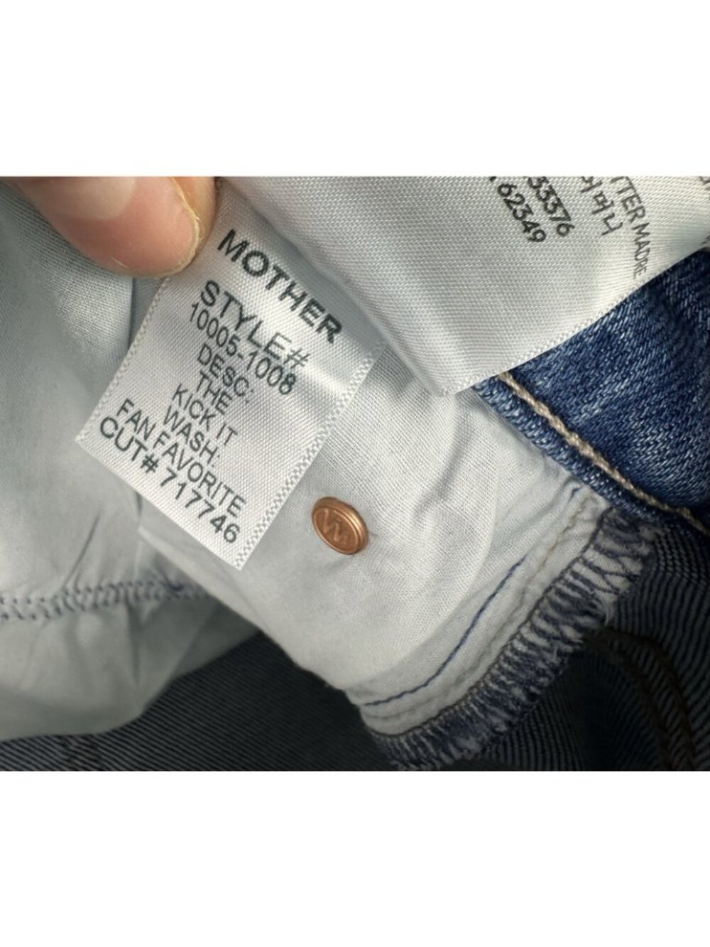 Mother The Kick It High Rise Bootcut Jeans in Fan Favorite 30x32 - Picture 8 of 13
